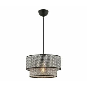 ECHO zsinóros csillár 1xE27/60W/230V szürke/fekete 390FLH2505 kép