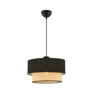 Kábeles függőlámpa ECHO 1xE27/60W/230V fekete/bézs 390FLH2511 kép