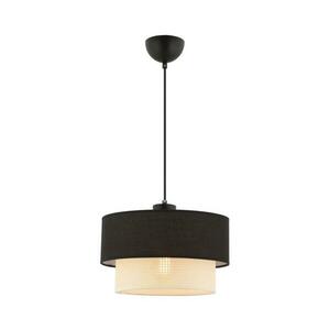 Zsinóros csillár ECHO 1xE27/60W/230V fekete/krémszínű 390FLH2517 kép