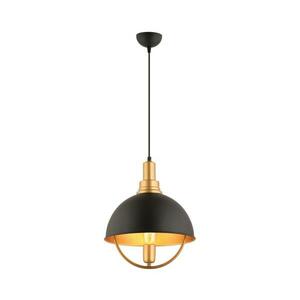 MONZA kábellel függesztett lámpa 1xE27/40W/230V átm. 30 cm fekete/arany 518LMS1126 kép