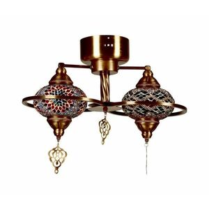 YENI felületre szerelt csillár 1xE27/40W/230V, bronzszínű 846STL1736 kép