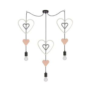 Gyerek csillár zsinóron TRIO 3xE27/20W/230V rózsaszín/fehér/szürke 33 kép