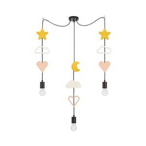 Gyermek függőlámpa zsinóron TRIO 3xE27/20W/230V sárga/fehér/rózsaszín 33 kép