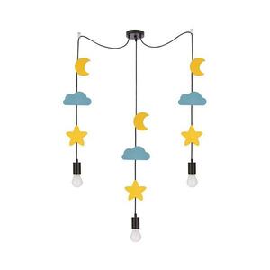 TRIO gyerek függeszték zsinóron 3xE27/20W/230V sárga/kék 33 kép