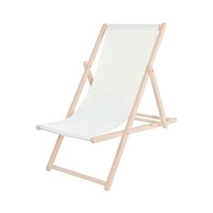 Kerti napozóágy fehér/bükk PSWW kép