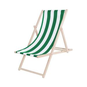 Kerti napozóágy zöld/fehér/bükk PSWSG kép