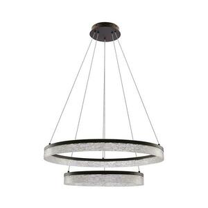 LED csillár kábelen FROZI LED/38W/230V átm. 60 cm fekete 32 kép