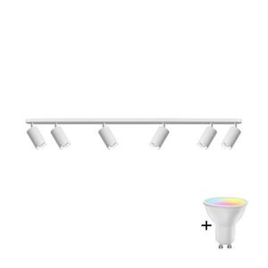 LED RGBW fényerőszabályozható fürdőszobai spotlámpa TURYN 6×GU10/6, 5W/230V IP44 fehér SA1945+AI2320 kép