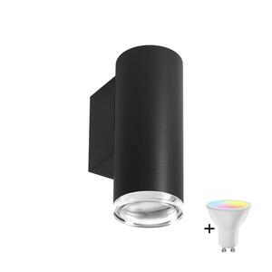 LED RGBW Fényerőszabályozható fürdőszobai fali lámpa TURYN 1xGU10/6, 5W/230V IP44 fekete SA1886+AI0414 kép