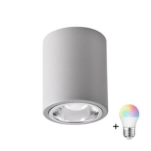 LED RGBW dimmelhető spotlámpa JUPITER 1xE27/6, 5W/230V átmérő 9, 8 cm szürke SA1041+AI0818 kép