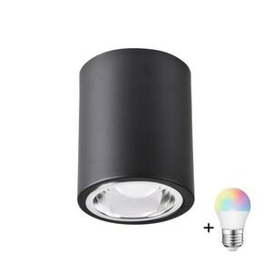 LED RGBW Dimmelhető spotlámpa JUPITER 1xE27/6, 5W/230V átmérő 9, 8 cm fekete SA1042+AI0818 kép