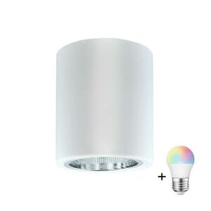 LED RGBW dimmelhető spotlámpa JUPITER 1xE27/6, 5W/230V, átmérő 9, 8 cm, fehér SA0574+AI0818 kép
