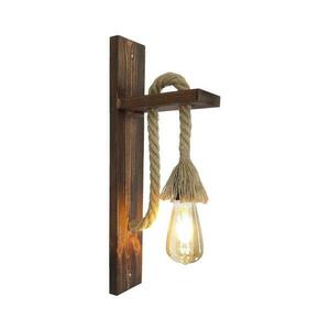 AHSAP fali lámpa 1xE27/40W/230V fenyő/dió 806ALD1468 kép