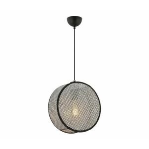 BIG DRUM kábeles függőlámpa 1xE27/60W/230V szürke/fekete 390FLH2522 kép