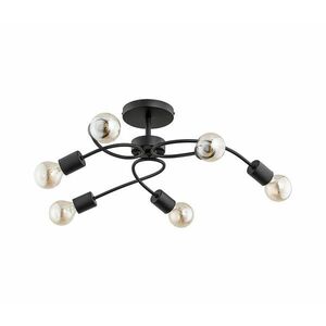 Felületre szerelhető csillár HELIX 6xE27/15W/230V fekete 24706 kép