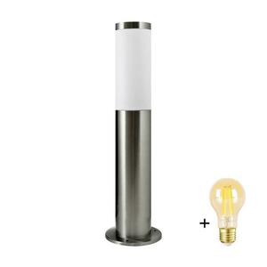 LED fényerőszabályozható kültéri lámpa LIVIA 1xE27/6W/230V 45 cm IP44 ezüstszínű SA0463+AI0042 kép