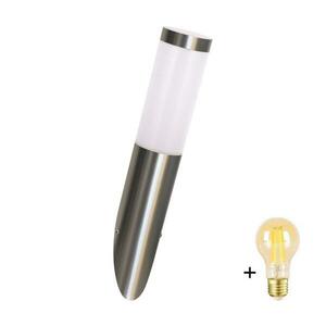 LED dimmelhető kültéri fali lámpatest LIVIA 1xE27/6W/230V IP44 ezüst SA0462+AI0042 kép