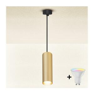 Brilagi - LED dimmelhető függeszték kábelen SELE 1xGU10/4, 8W/230V fekete/arany BG1385+AI2382 kép