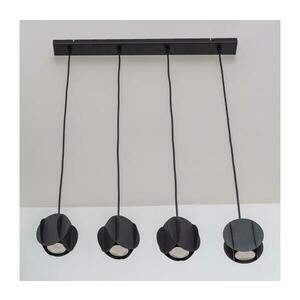 GAMBIT kábeles csillár 4xGU10/10W/230V fekete W kép