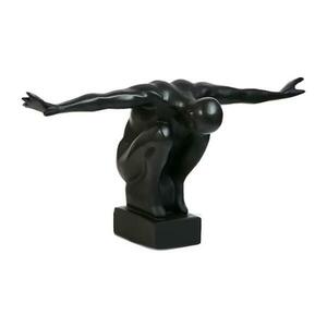 Estilo Home Asztali dekoráció 25x41x20 cm gyanta/fekete 5905623250458 kép