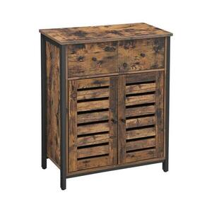 Euziel FIRA barna/fekete fiókos komód LSC86BXV1 kép