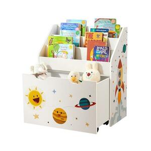 Euziel Gyerek könyvespolc fiókkal ANET fehér GKR41WT kép