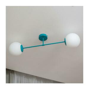 Felületre szerelhető csillár MOON 2xE27/15W/230V türkiz W kép
