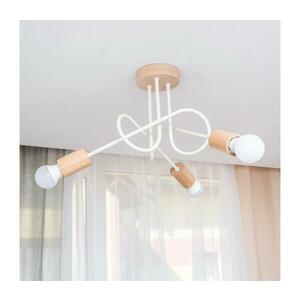 Felületre szerelt csillár OXFORD 3xE27/15W/230V fenyő/krémszínű W kép