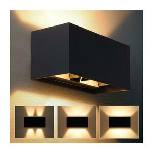 Brilagi - LED kültéri fali lámpatest DOUBLE CUBE LED/12W/230V fekete IP65 WO-HR60861-2-LED-OEM kép