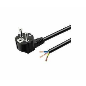 Tápkábel 3 m, 230 V, fekete 5903271845590 kép