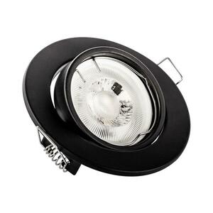 Beépíthető mennyezeti lámpatest 1xGU10/MR16/10W/230V, átm. 9 cm, fekete 5903271845965 kép