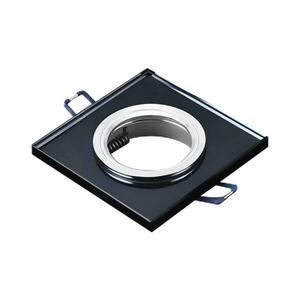 Álmennyezeti beépíthető lámpatest 1xGU10/MR16/10W/230V 9x9 cm fekete 5903271845927 kép