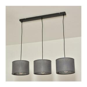 Zsinóros függőlámpa ALBA 3xE27/15W/230V szürke W kép