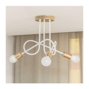 Ráépíthető csillár OXFORD 3xE27/15W/230V arany/fehér W kép