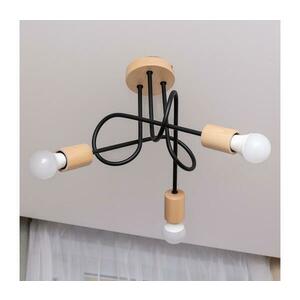 OXFORD felületre szerelt mennyezeti csillár 3xE27/15W/230V fenyő/fekete W kép