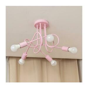 Felületre szerelhető csillár OXFORD 5xE27/15W/230V rózsaszín W kép