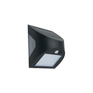 LED napelemes fali lámpa érzékelővel LED/3W/3, 7V 1200 mAh IP54 fekete LS025 kép