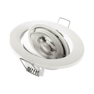 Süllyesztett mennyezeti lámpatest, 1x GU10/MR16, 10W, 230V, átmérő 9 cm, fehér 5903271845958 kép