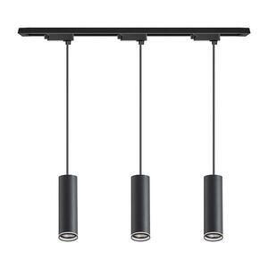 Kábellel függesztett csillár a PIPE sínrendszerhez 3xGU10/10W/230V, fekete ML2079 kép