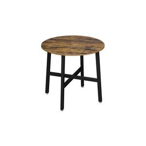 Euziel Étkezőasztal ELDUR barna/fekete KDT080B01V1 kép