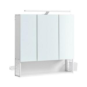 Euziel Tükrös fürdőszobaszekrény SKY, fehér BBK124W14 kép
