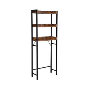 Euziel RENARO fürdőszobai polc, barna/fekete BTS002B01V1 kép