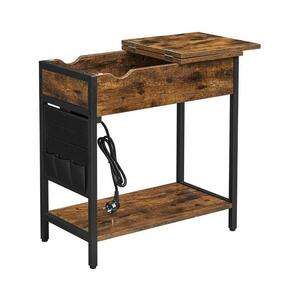 Euziel ELDUR oldalsó asztal beépített konnektorokkal és USB kép