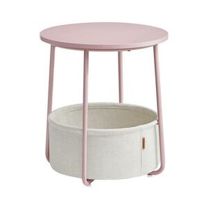 Euziel Kisasztal NOIRA rózsaszín/fehér LET223R61 kép