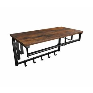 Euziel Fali fogas polccal NATE barna/fekete LCR12BX kép