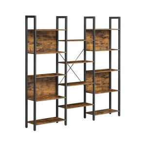 Euziel NAVARO könyvespolc barna/fekete LLS107B01 kép