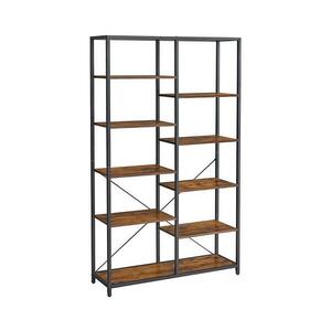 Euziel NAVARO könyvespolc barna/fekete LLS155B01 kép