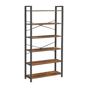 Euziel NAVARO könyvespolc barna/fekete LLS082B01V2 kép