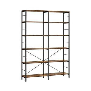 Euziel NAVARO könyvespolc barna/fekete LLS114B01V1 kép