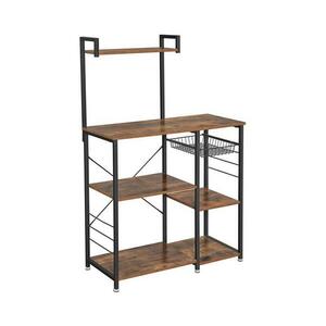 Euziel MARGE konyhai polcos állvány barna/fekete KKS35X kép